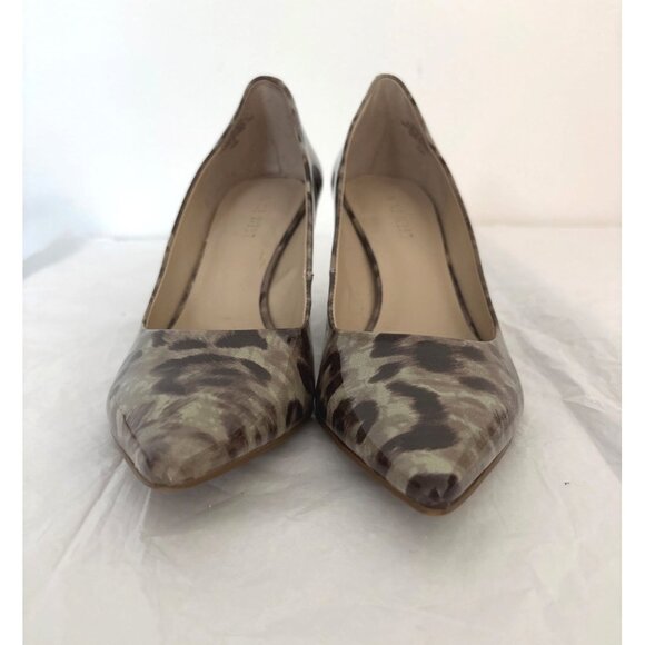 Nine West Leopard Print Patent Kitten Heels Women’s Size 7.5 Y2K Statement Pumps - Picture 10 of 14